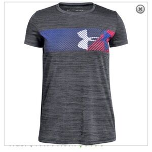Underarmour heatgear logo shirt sleeve tee youth large